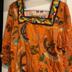 Farm Rio for Anthropologie Bianca Blouse